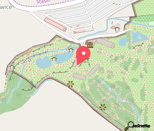mapa lokalizacji wydarzenia Arboretum w Wojsławicach – spacery po ogrodzie botanicznym pod Wrocławiem
