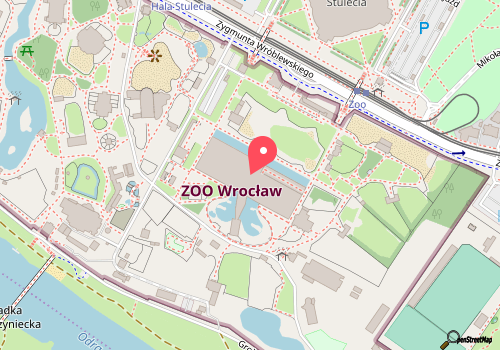 mapa lokalizacji Afrykarium ZOO Wrocław