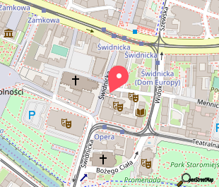 mapa lokalizacji wydarzenia Okno na parlament – Teatr Polski we Wrocławiu