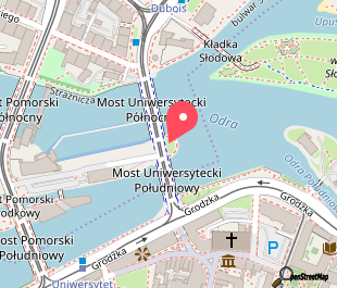 mapa lokalizacji Powodzianka at the University Bridge