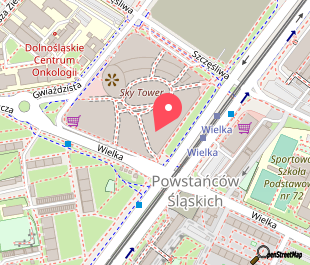 mapa lokalizacji Punkt widokowy Sky Tower Wrocław