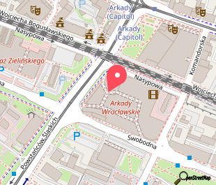 mapa lokalizacji Arkady Wrocławskie