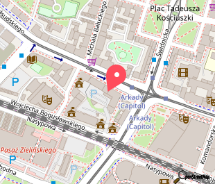 mapa lokalizacji Hotel Scandic Wrocław