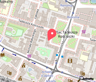 mapa lokalizacji galeria SIC! BWA Wrocław