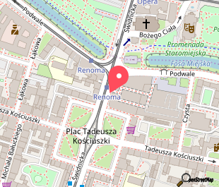 mapa lokalizacji plac Kościuszki