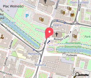 mapa lokalizacji wydarzenia Wystawa „Wrocław. Powódź tysiąclecia”