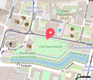 mapa lokalizacji wydarzenia Jamy cyrkowo-kuglarskie we Wrocławiu
