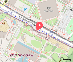 mapa lokalizacji Informacja turystyczna Zoo Wrocław