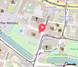 mapa lokalizacji wydarzenia Wrocław Stare Miasto – spacer z przewodnikiem. Walkative! Tour