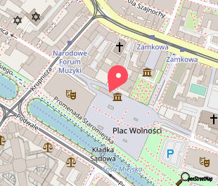 mapa lokalizacji Muzeum Teatru we Wrocławiu