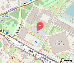 mapa lokalizacji wydarzenia Hala Stulecia i wrocławskie tereny wystawowe – spacer