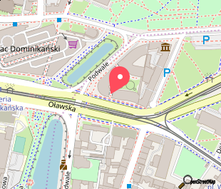 mapa lokalizacji Holmes Place OVO Wrocław