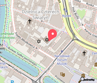 mapa lokalizacji Synagoga pod Białym Bocianem