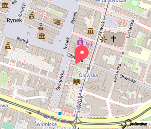 mapa lokalizacji Starbucks Oławska