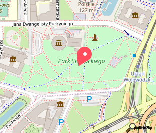 mapa lokalizacji Juliusz Słowacki Park