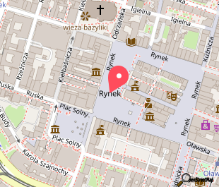 mapa lokalizacji wydarzenia Dzielnica Czterech Wyznań – spacer z przewodnikiem