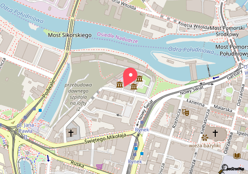 mapa lokalizacji Stadtarsenal – Militärmuseum in Wrocław
