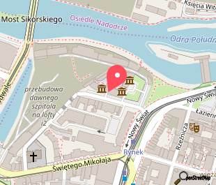 mapa lokalizacji Museum der Militaria Abteilung des Museums der Stadt Wrocław