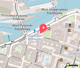 mapa lokalizacji Uniwersytet Wrocławski gmach główny