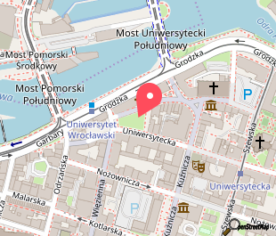 mapa lokalizacji Aula Leopoldina – Muzeum Uniwersytetu Wrocławskiego