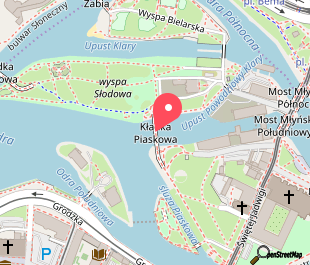 mapa lokalizacji Kładka Piaskowa