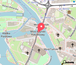 mapa lokalizacji Mosty Młyńskie