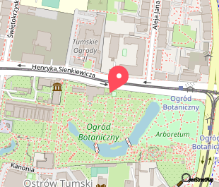 mapa lokalizacji Jardín Botánico de la Universidad de Wroclaw