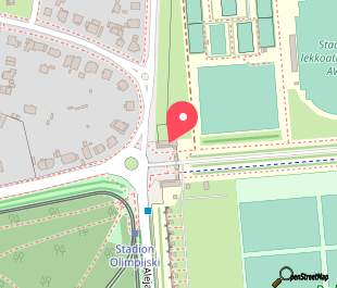 mapa lokalizacji wydarzenia Przestrzeń – plenerowa knajpka przy Stadionie Olimpijskim
