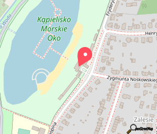 mapa lokalizacji Morskie Oko – swimming area in Wrocław